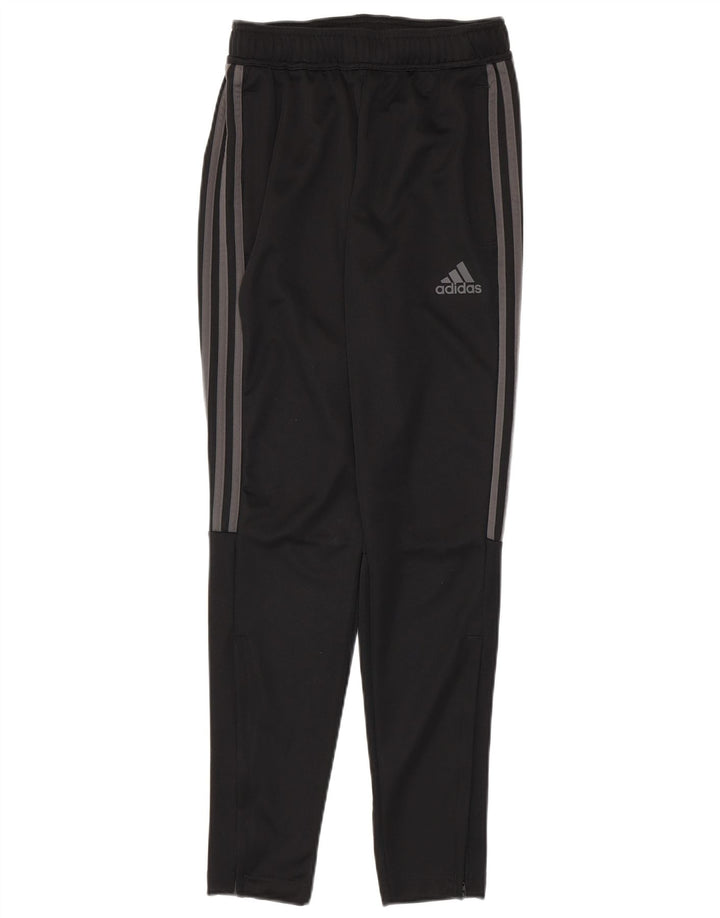 Calças de treino masculinas ADIDAS pequenas em poliéster preto