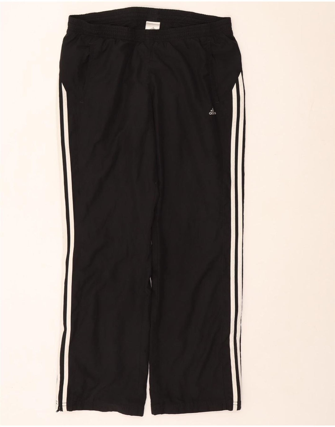 Calça de treino feminina Adidas UK 14 grande poliéster preto