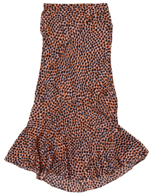 Saia sereia feminina Topshop Reino Unido 6 XS W26 estampa animal multicolorida