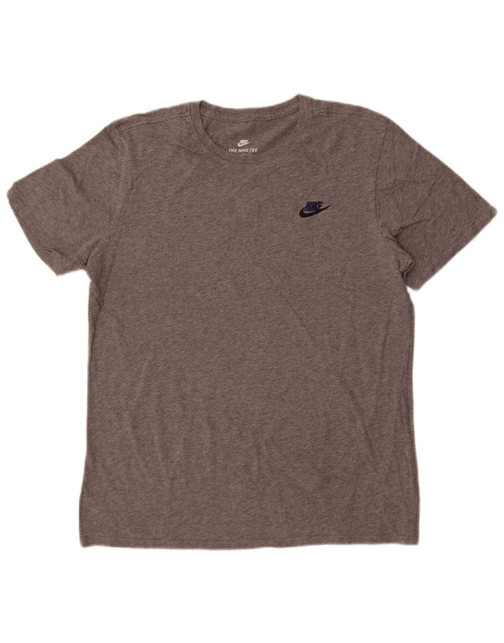 Camiseta Nike Masculina Athletic Cut Graphic Top Grande Algodão Cinza