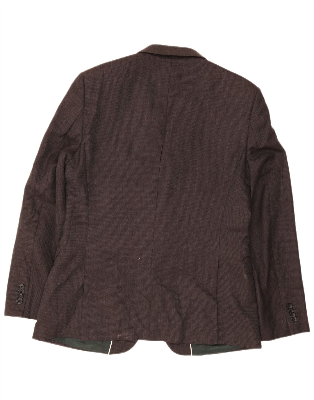 Jaqueta blazer masculina de 2 botões French Connection UK 42 XL cinza lã clássica