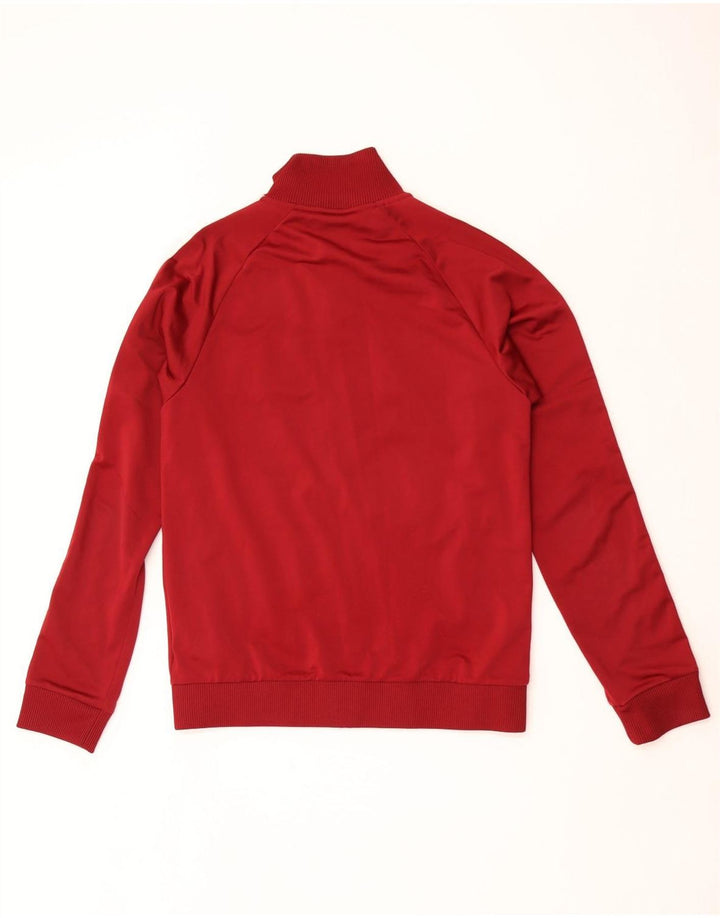 Adidas Mens Treino Top Jaqueta Pequena Borgonha Poliéster