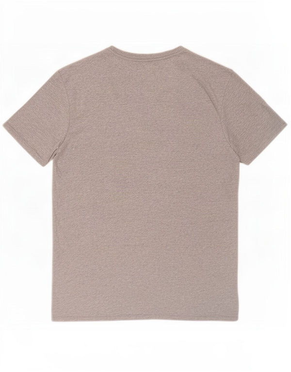 Camiseta Nike masculina com corte atlético gráfico grande algodão manchado cinza