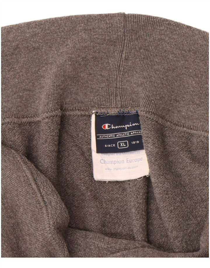 Calça de treino feminina Champion UK 18 XL cinza manchado de algodão