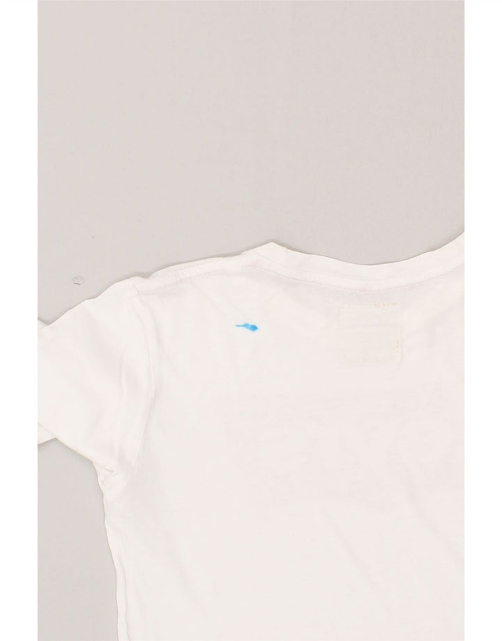 LEVI'S Girls Graphic Top Long Sleeve 11-12 Years White Cotton Vintage Levi's and Second-Hand Levi's from Messina Hembry 
