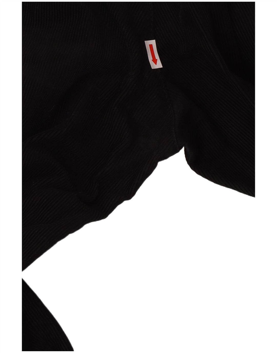 Calça masculina Dockers cáqui reta de veludo cotelê W34 L32 preta clássica