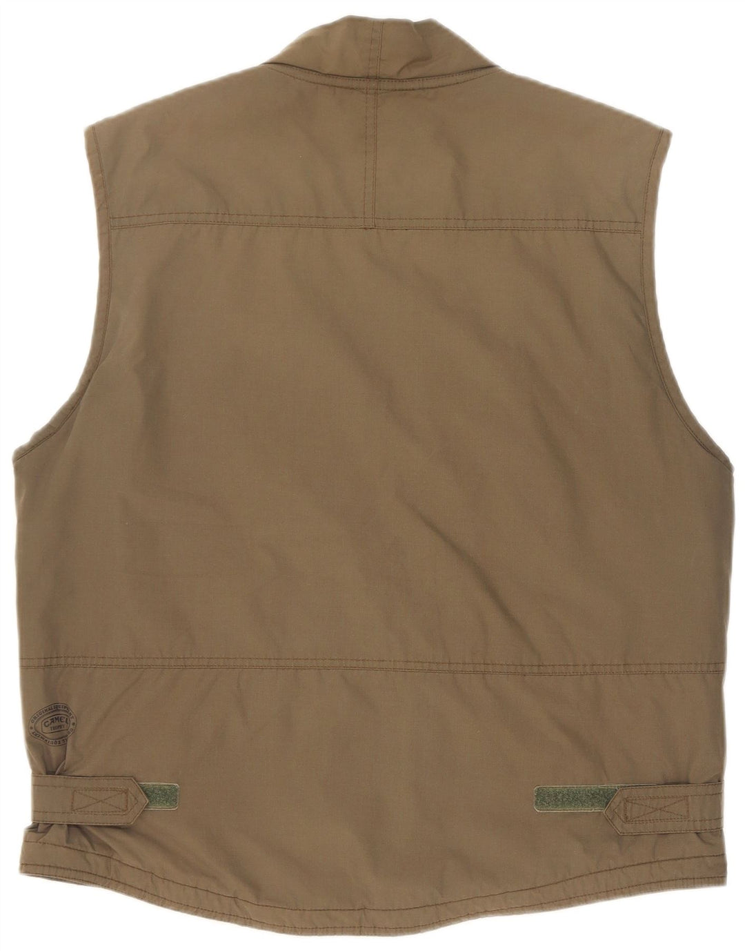 Camel Active Mens Utility Gilet UK 40 Grande Poliéster Cáqui