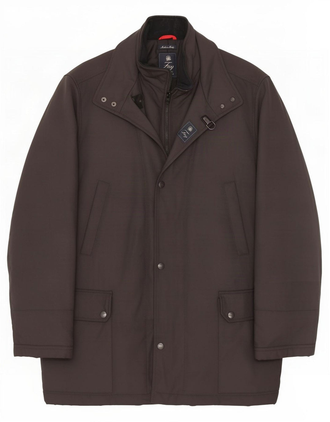 Sobretudo masculino Fay UK 46 3XL preto poliamida