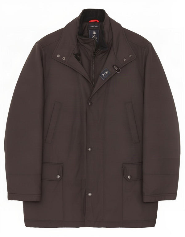 Sobretudo masculino Fay UK 46 3XL preto poliamida
