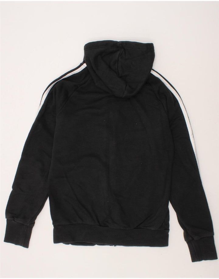 ADIDAS Boys Zip Hoodie Sweater 11-12 Years Black Cotton Vintage Adidas and Second-Hand Adidas from Messina Hembry 