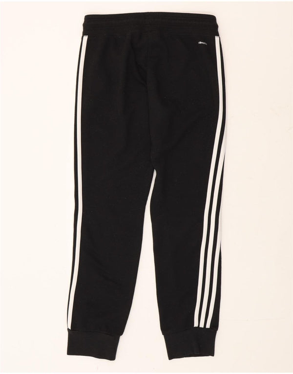 Adidas Womens Climalite Calças de treino Joggers UK 12/14 Médio Preto