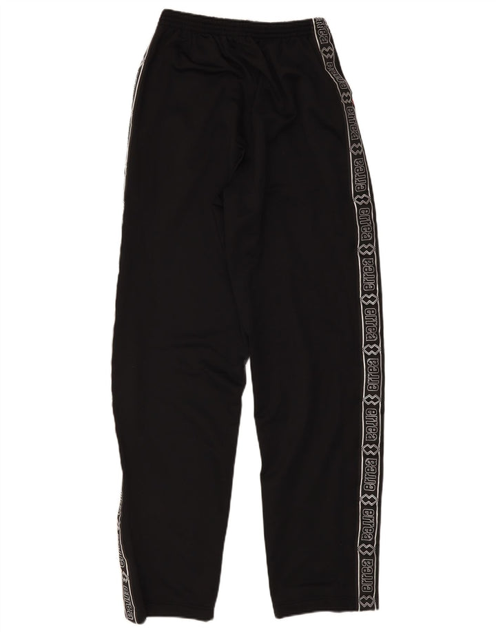 Calça de treino masculina Errea com estampa gráfica grande de poliéster preto