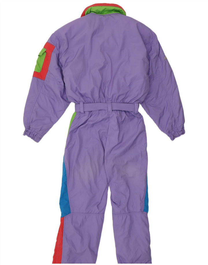 Macacão de esqui feminino Ellesse IT 44 poliéster colorblock roxo médio