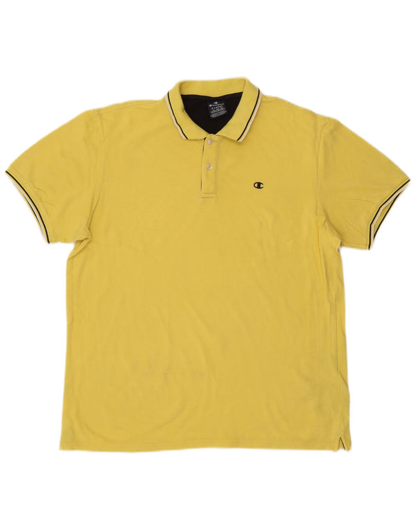 Camisa polo masculina CHAMPION XL algodão amarelo
