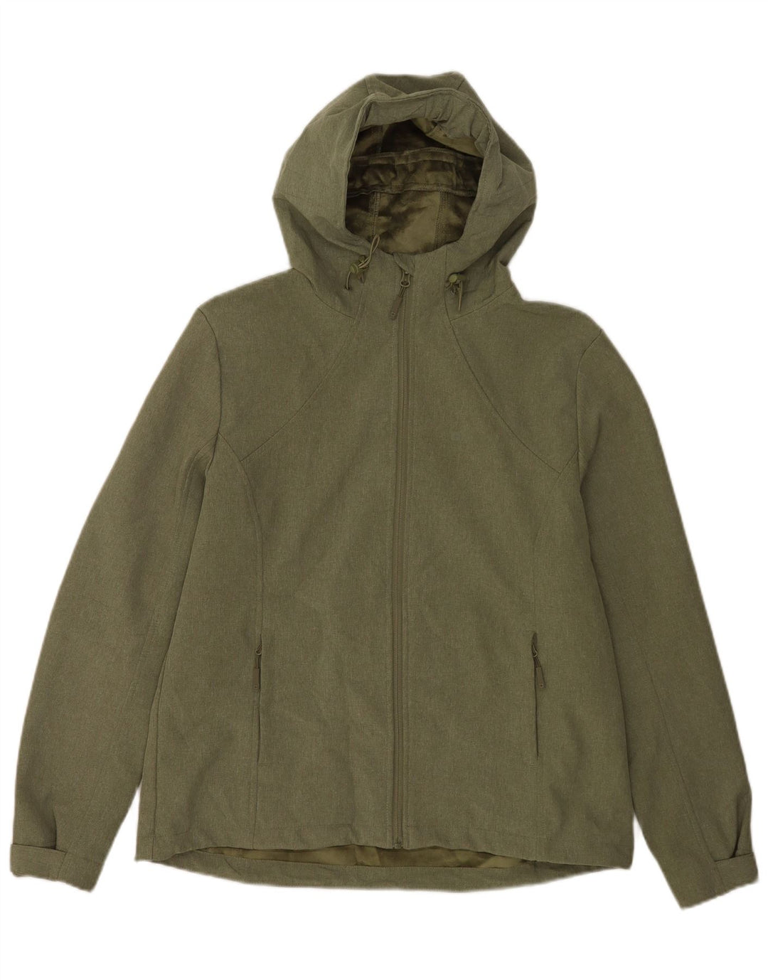 Jaqueta corta-vento feminina com capuz Mountain Warehouse Reino Unido 16 grande verde