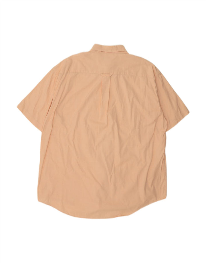 Camisa masculina de manga curta GANT XL laranja algodão