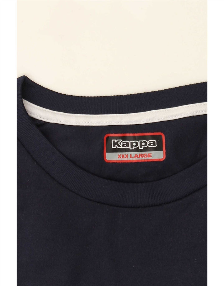 Kappa moletom masculino jumper 3XL azul marinho colorblock