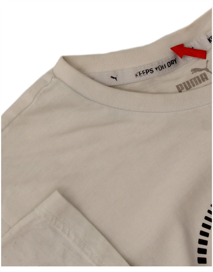 Camiseta Puma Menino Graphic 15-16 Anos Branco
