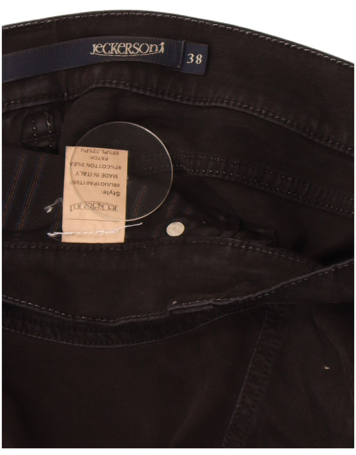 Jeans retos masculinos Jeckerson W38 L30 algodão preto