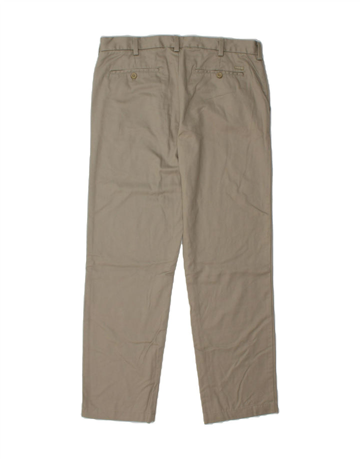 IZOD Mens Slim Fit Chino Trousers W34 L32 Beige Cotton Vintage Izod and Second-Hand Izod from Messina Hembry 