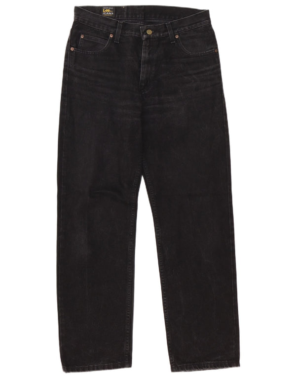 Lee Mens Brooklyn Straight Jeans W32 L32 Algodão Preto