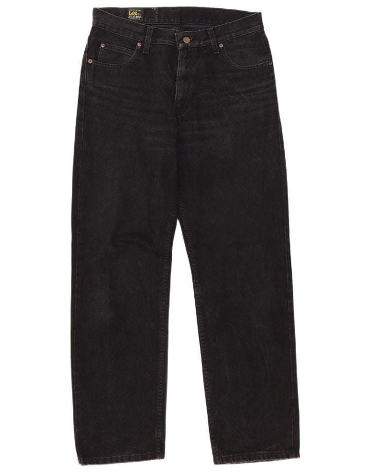 Lee Mens Brooklyn Straight Jeans W32 L32 Algodão Preto