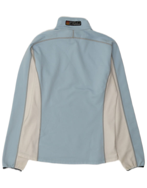 Jumper de moletom feminino Peak Performance UK 12 bloco colorido azul médio