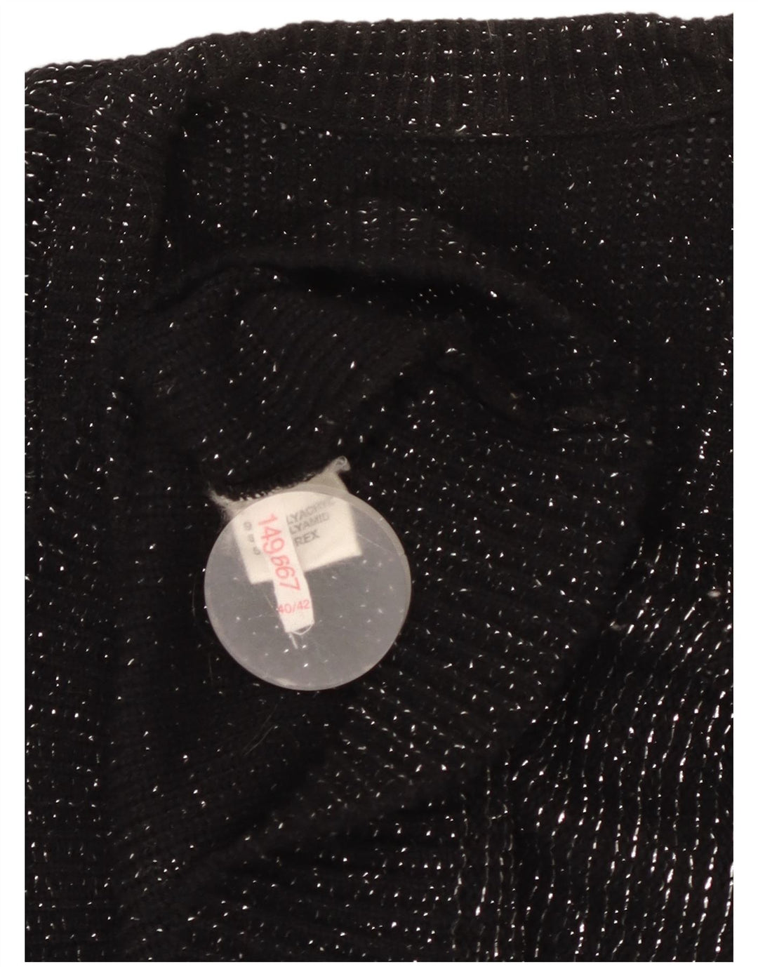 Regata feminina VINTAGE EU 40/42 médio preto manchado acrílico