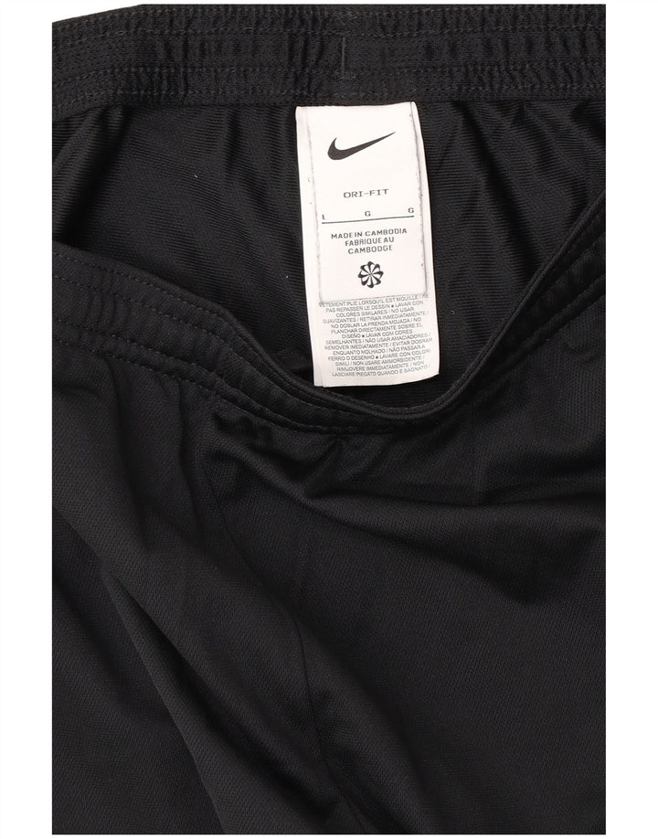 Calça de treino feminina NIKE Dri Fit UK 14 grande poliéster preto