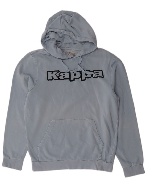 Kappa Mens Graphic Hoodie Jumper Médio Algodão Azul