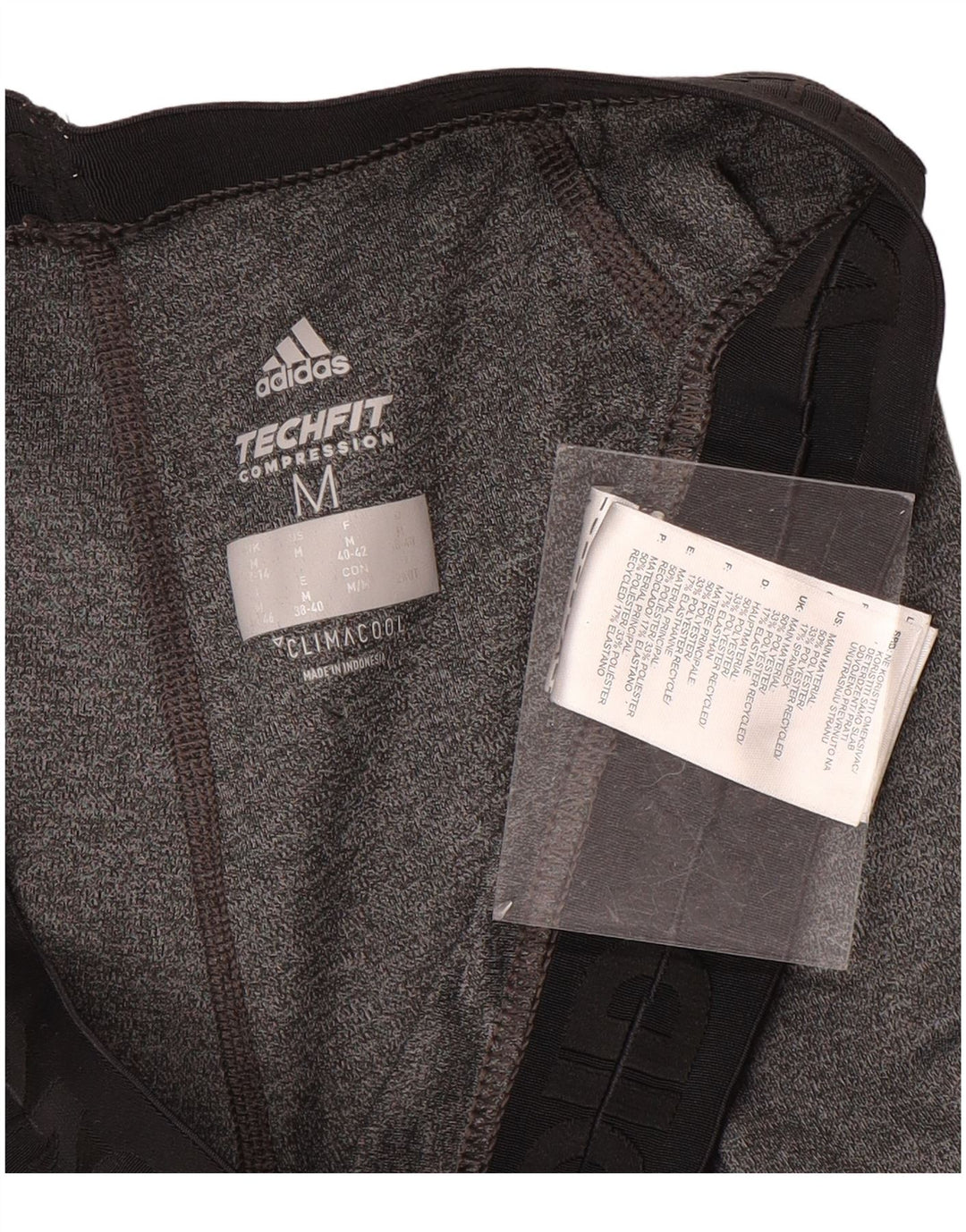 Adidas Womens Climacool Capri Leggings UK 12/14 Medium Grey Colourblock