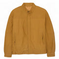 Jaqueta de couro masculina vintage IT 48 médio bege