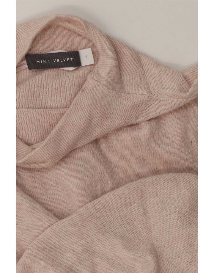Top feminino MINT VELVET manga comprida UK 8 pequeno rosa