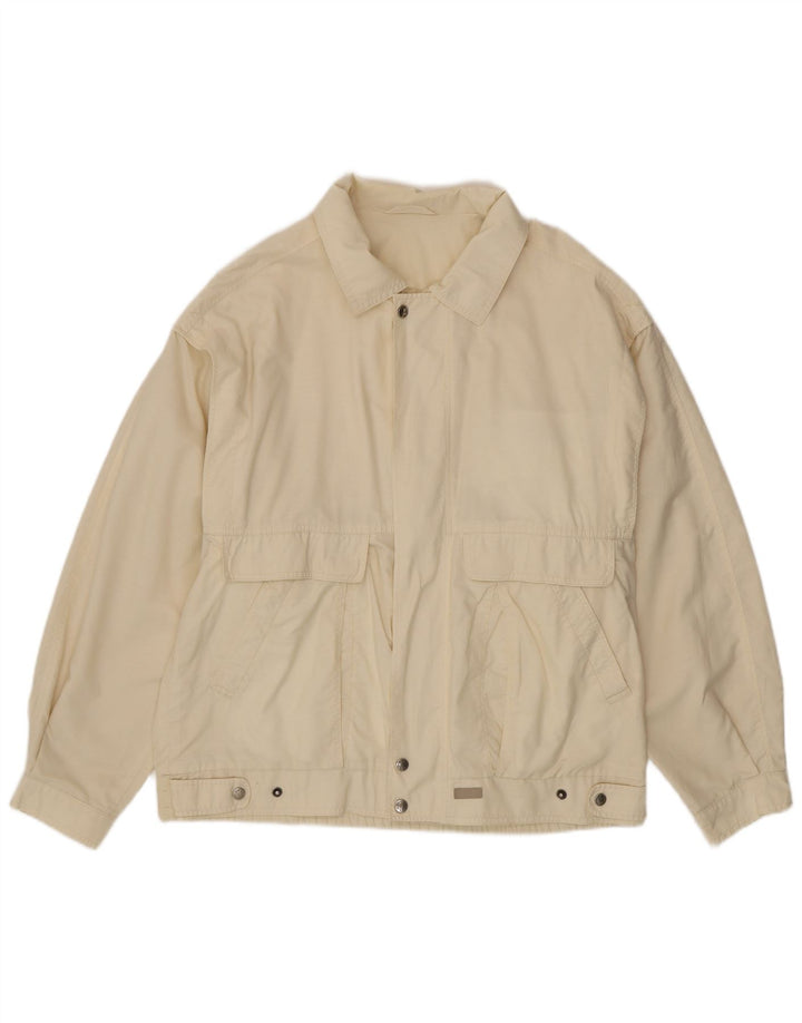 Jaqueta bomber masculina Melka EU 50 grande algodão branco