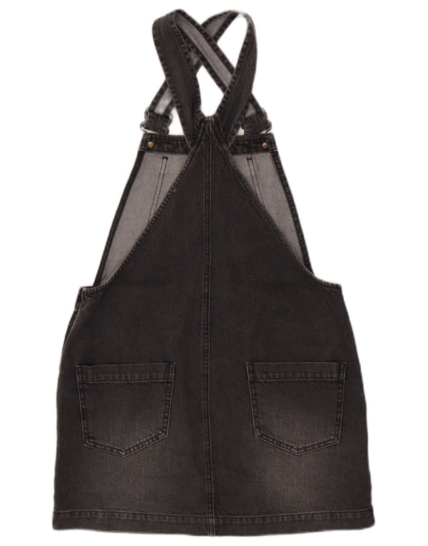 Macacão jeans feminino Jack Wills UK 12 médio W32 algodão cinza