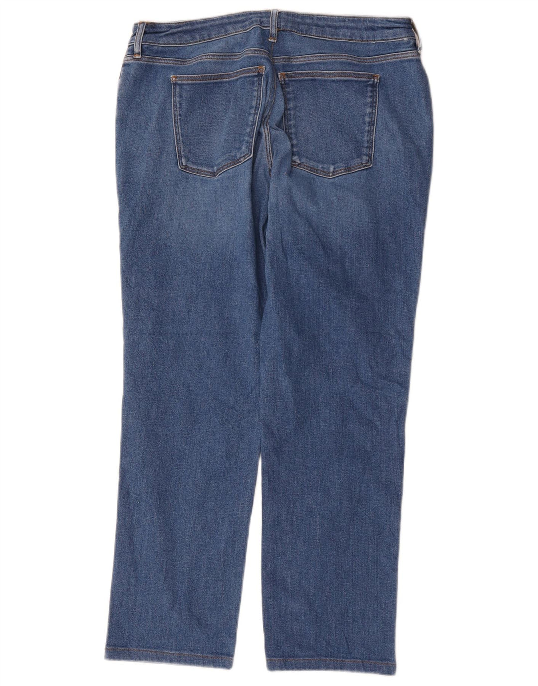 Jeans retos femininos Trussardi W35 L26 algodão azul
