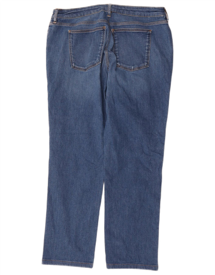 Jeans retos femininos Trussardi W35 L26 algodão azul
