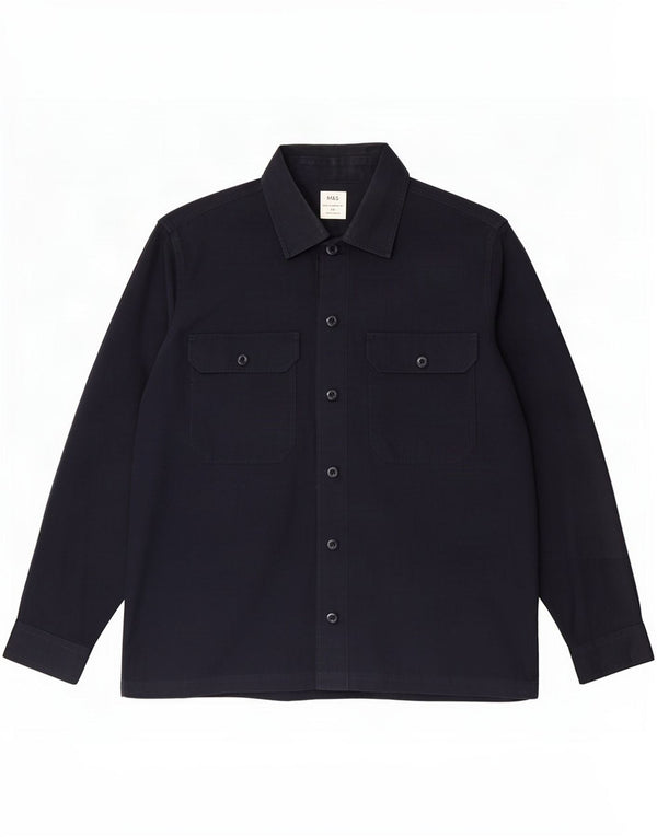 Camiseta masculina Marks & Spencer 2XL algodão azul marinho