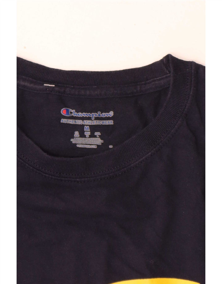 Camiseta masculina Champion Toledo Rockets com estampa gráfica Top Médio Azul Marinho