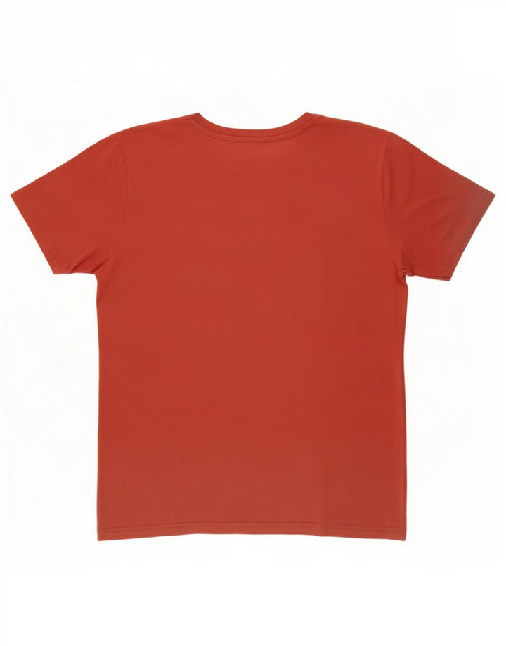 Camiseta masculina Lee Regular Fit gráfica top médio algodão vermelho