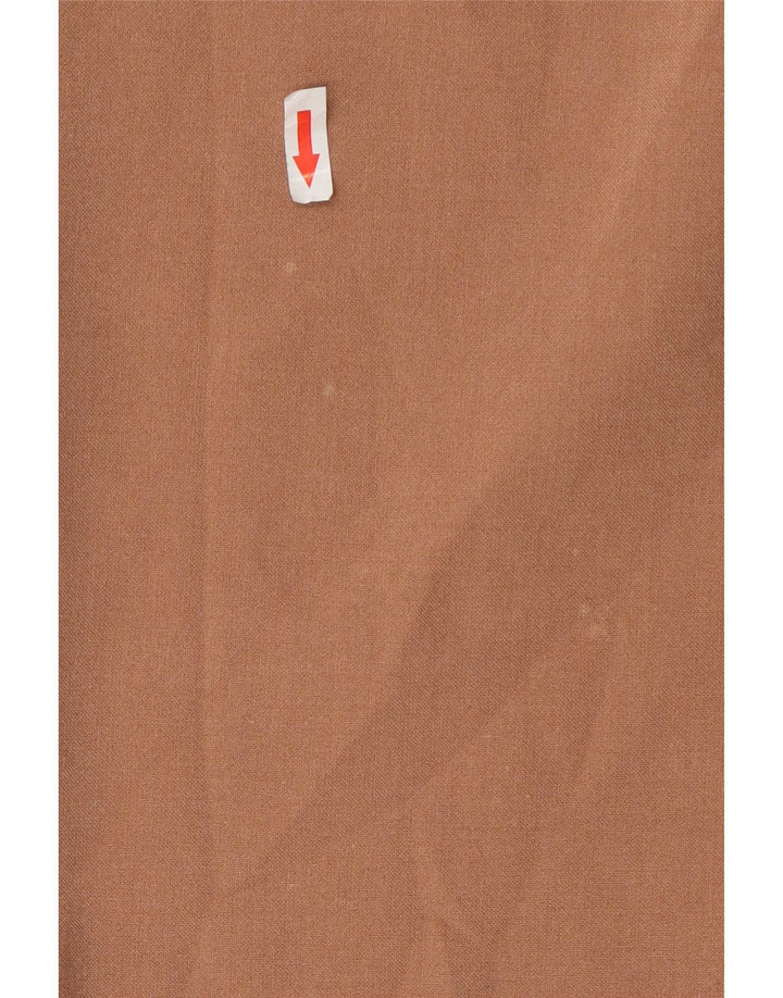 Saia lápis feminina Zara médio W28 poliéster colorblock bege