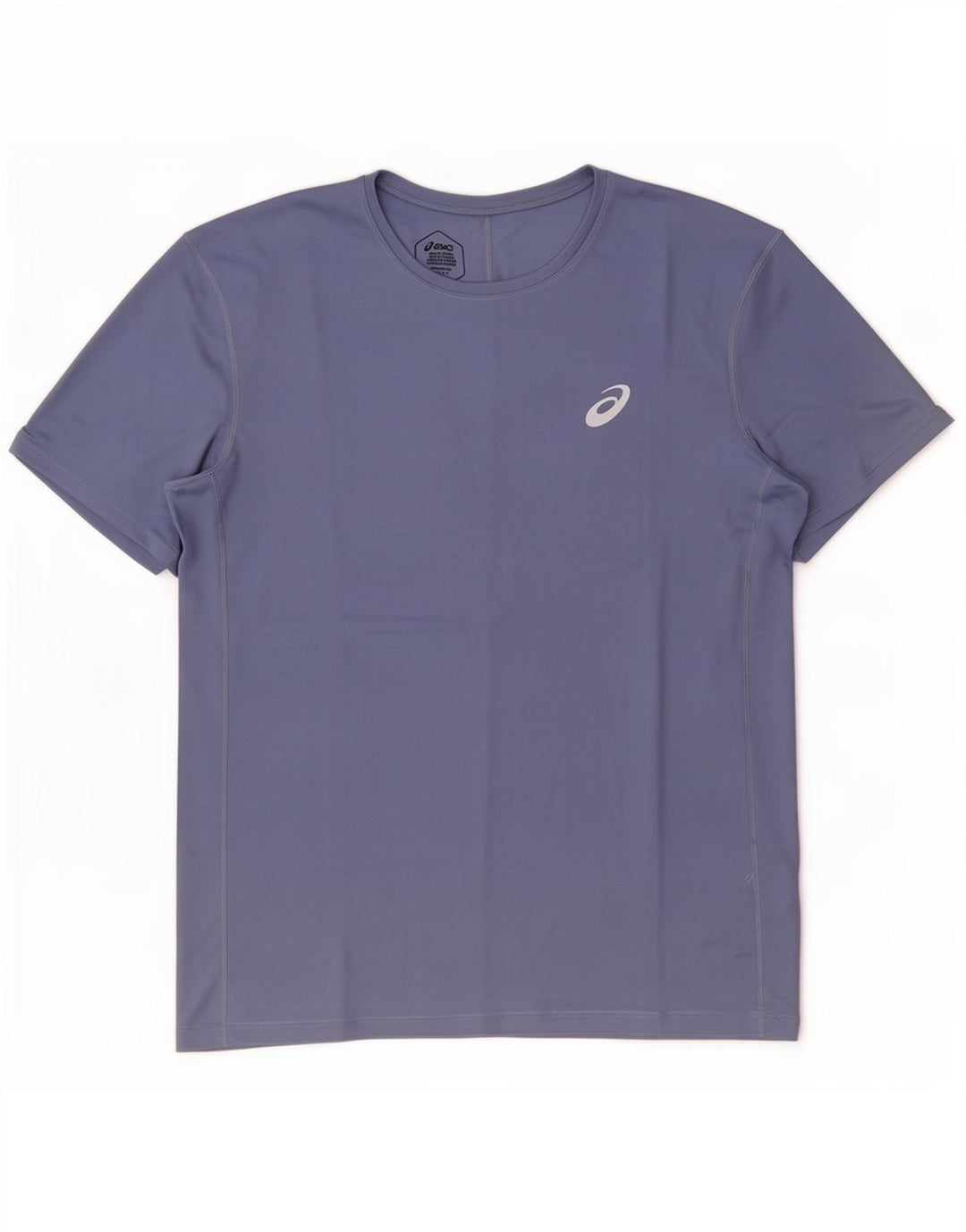 Camiseta masculina Asics Top grande poliéster azul marinho