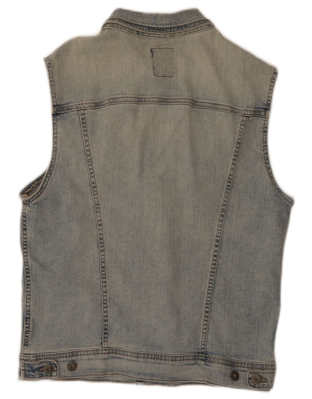 Rifle Mens Denim Gilet UK 38 Algodão Azul Médio