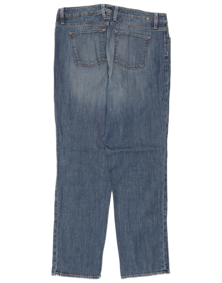 L.L.BEAN Calça jeans reta feminina com ajuste favorito US 14 XL W36 L30 Azul