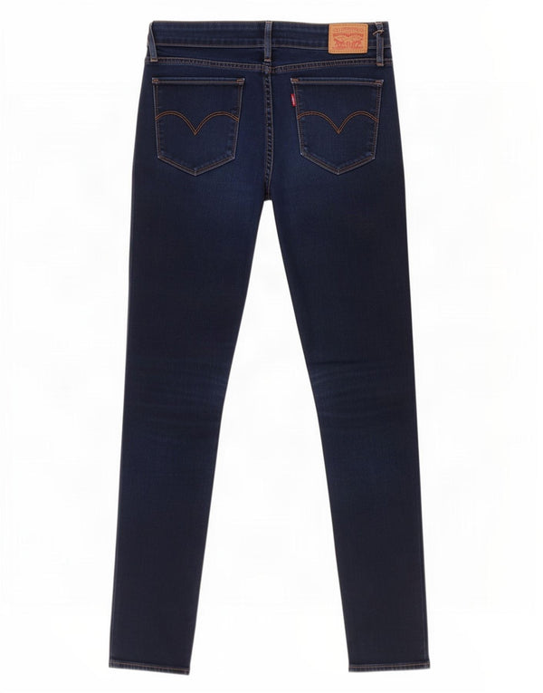 Levi's Womens 711 Skinny Jeans W29 L32 Navy Blue Cotton