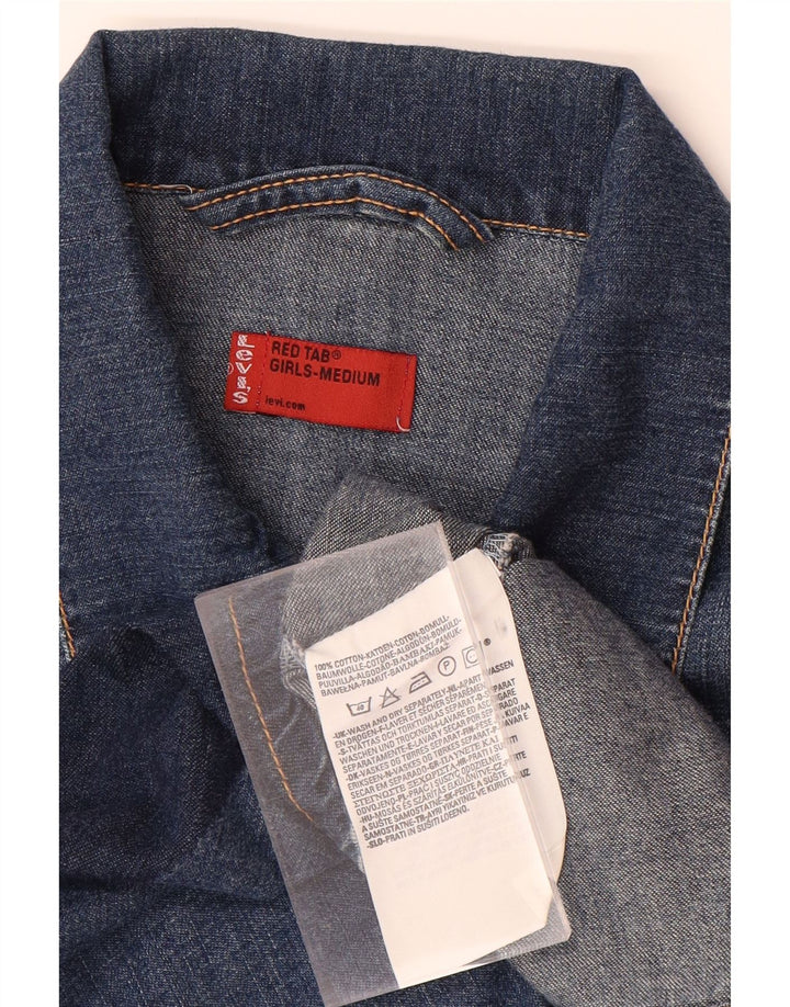 Vestido jeans pulôver manga 3/4 para meninas LEVI'S 11-12 anos azul médio