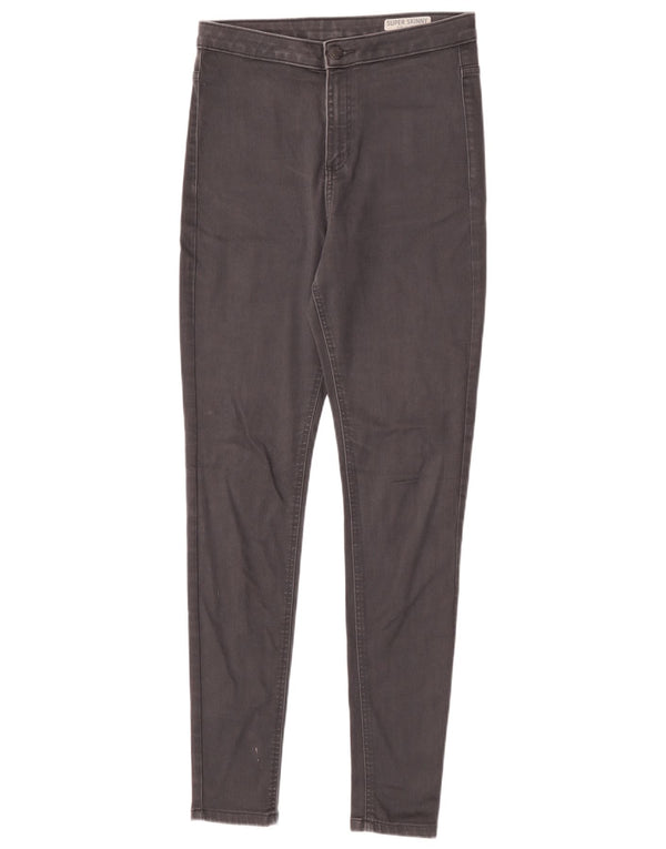 Jeans skinny feminino de cintura alta Marks & Spencer Reino Unido 12 médio W30 L30 cinza