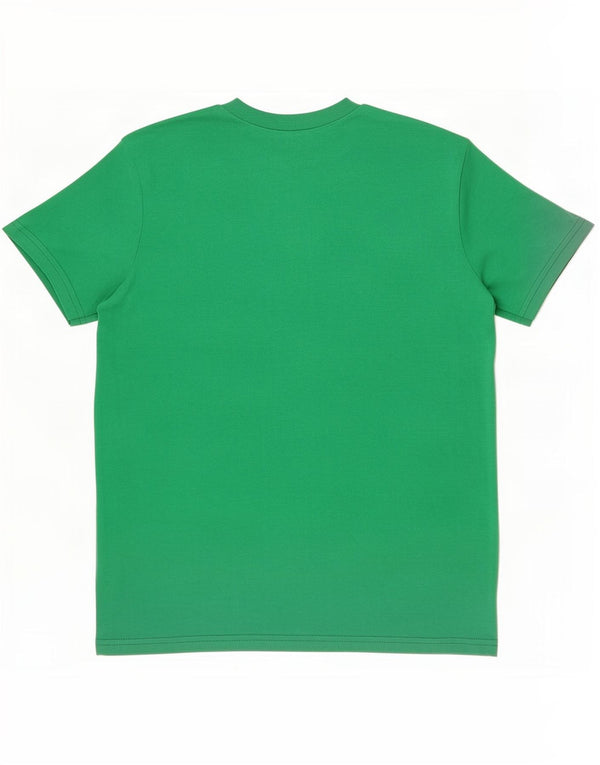 Camiseta feminina gráfica Benetton UK 12 verde médio