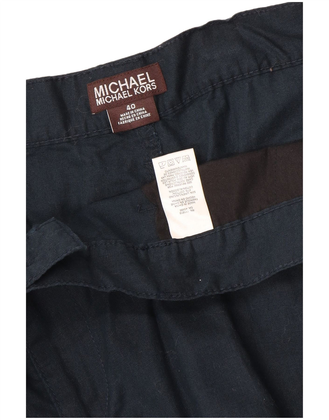 Shorts cargo masculino Michael Kors W40 XL linho azul marinho