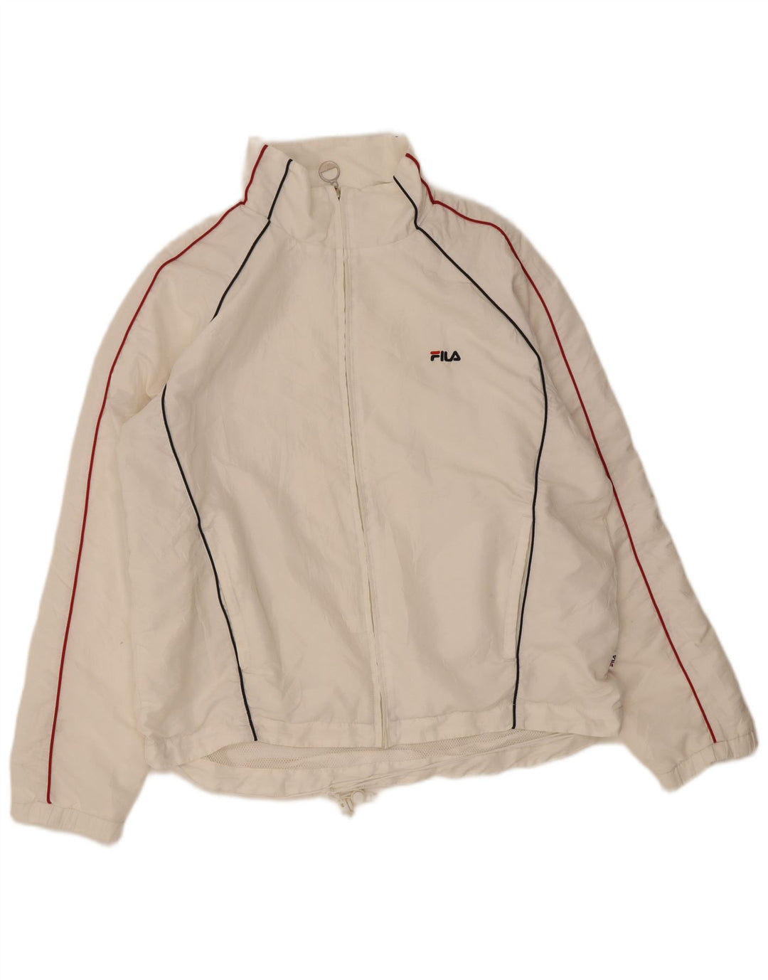 Fila Mens Tracksuit Top Jacket XL Branco Poliéster